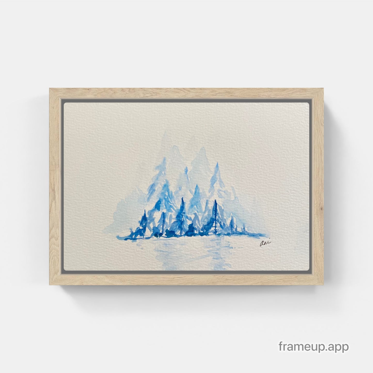 Winter Horizon Original Watercolor