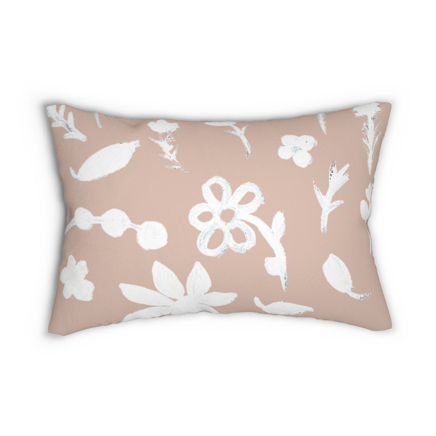 Autumn Foliage Beige Lumbar Pillow