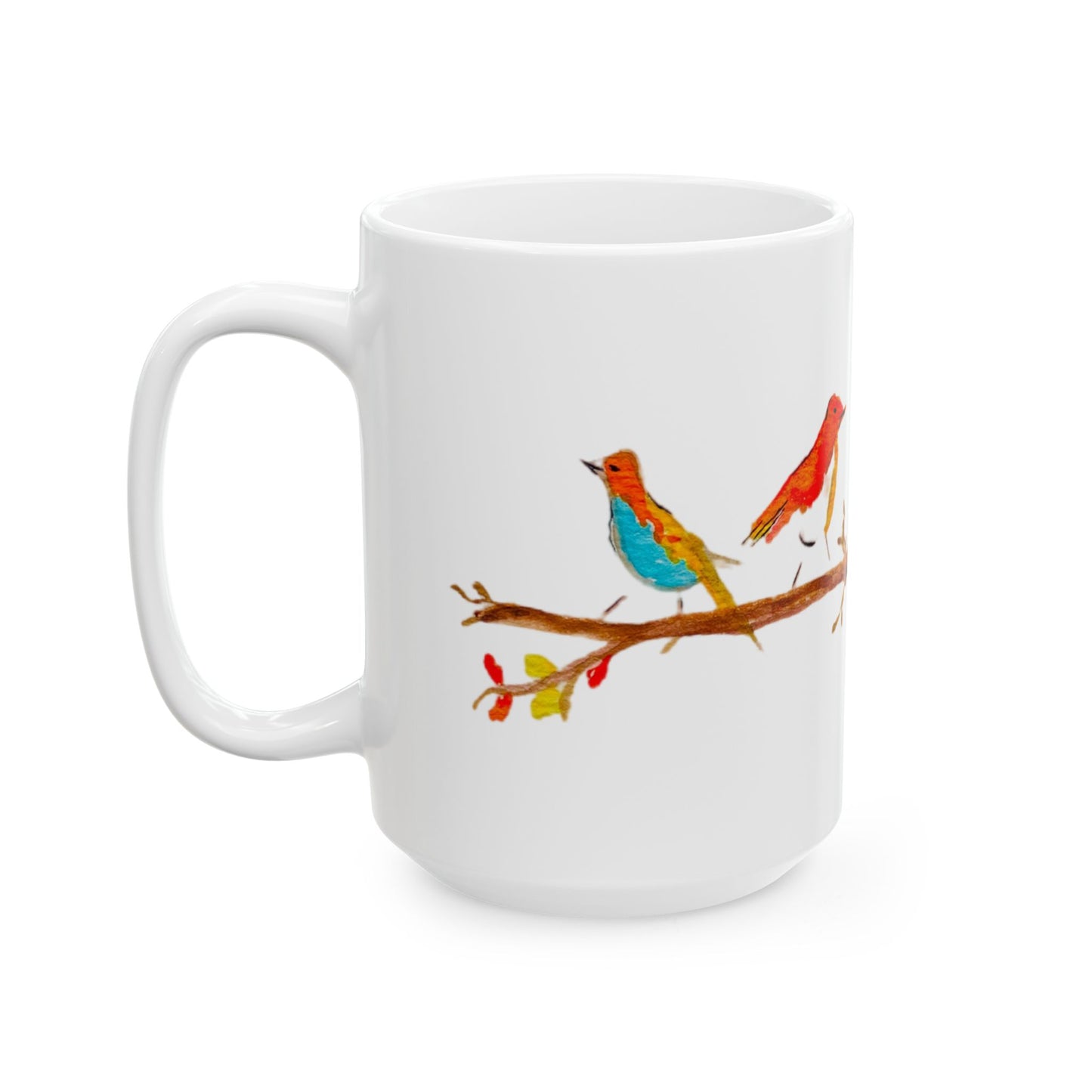 Birds on a Branch Ceramic Mug