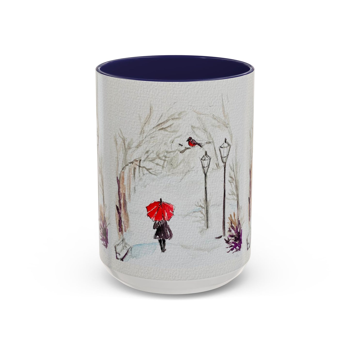 The Red Umbrella Accent Coffee Mug