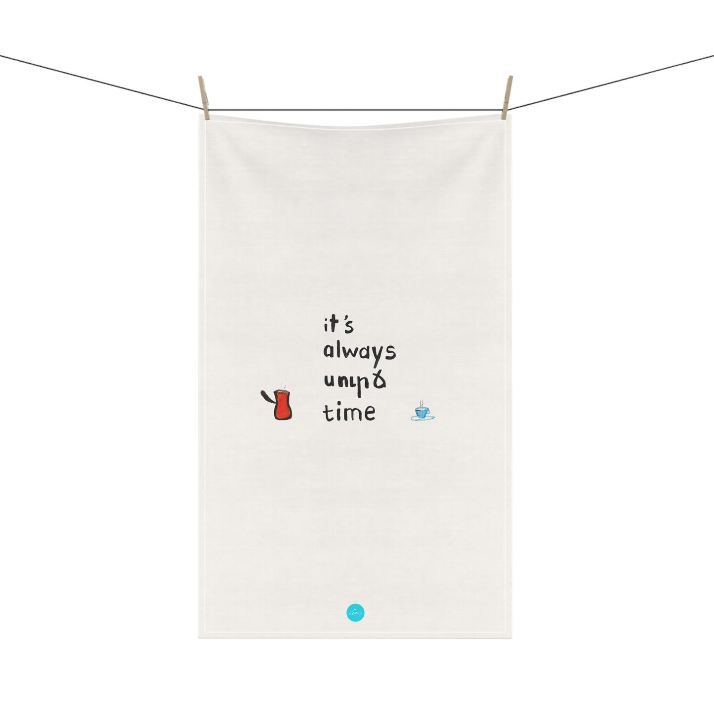 It's Always Սուրճ Time Kitchen Towel