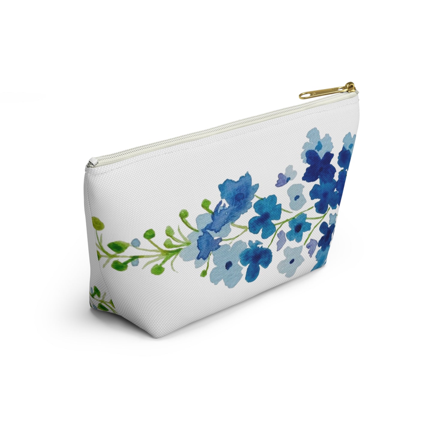 Blue Flowers Accessory Pouch