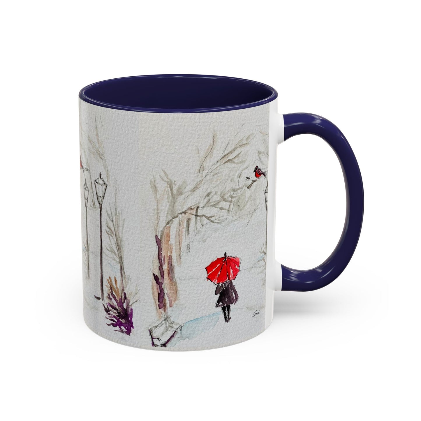 The Red Umbrella Accent Coffee Mug