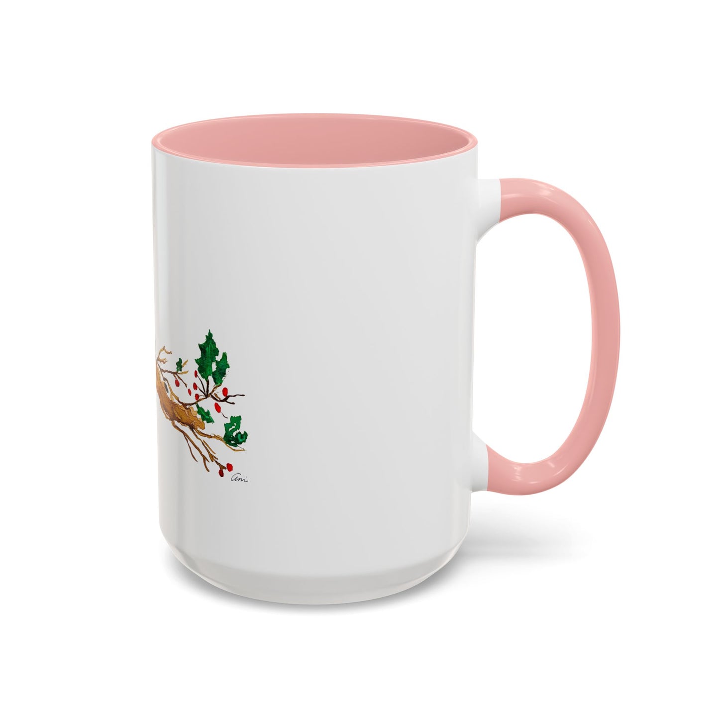 Bright Bird on a Branch Accent Coffee Mug