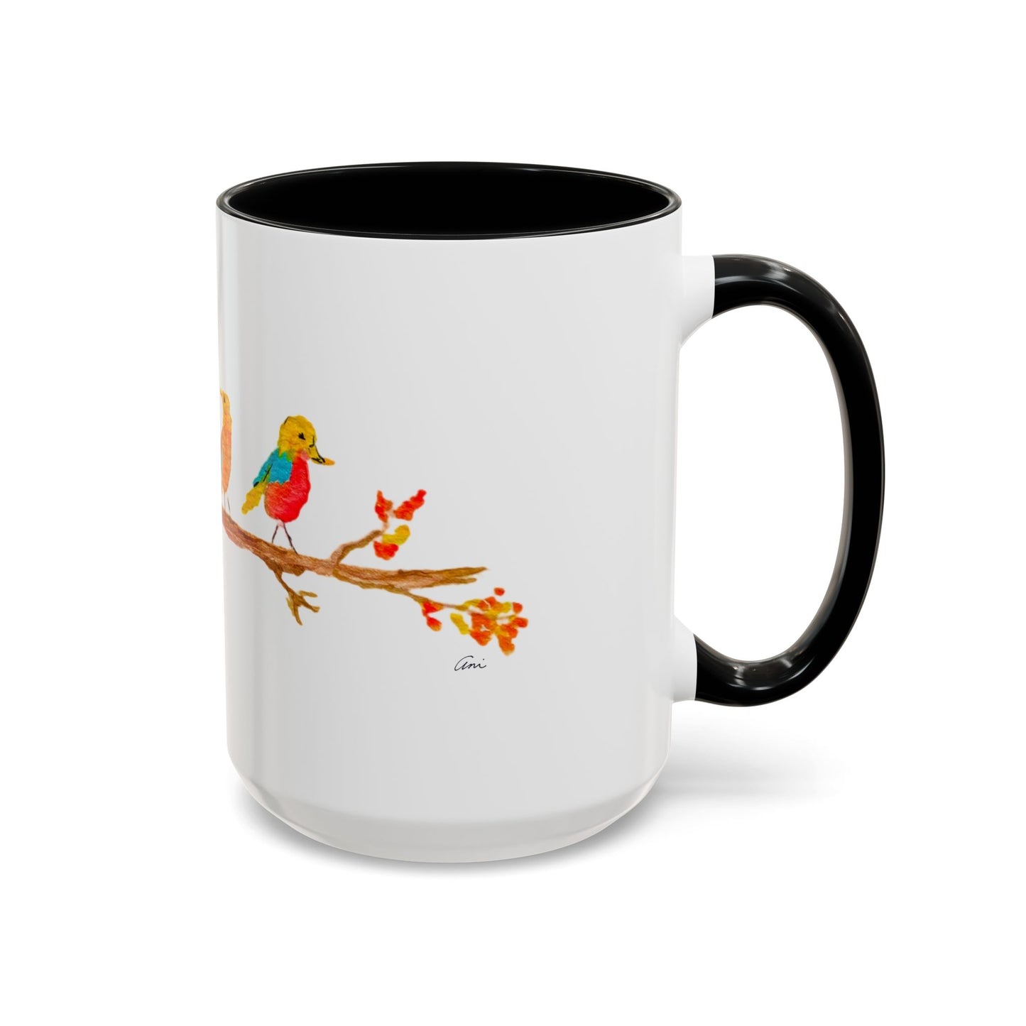 Birds on a Branch Accent Coffee Mug