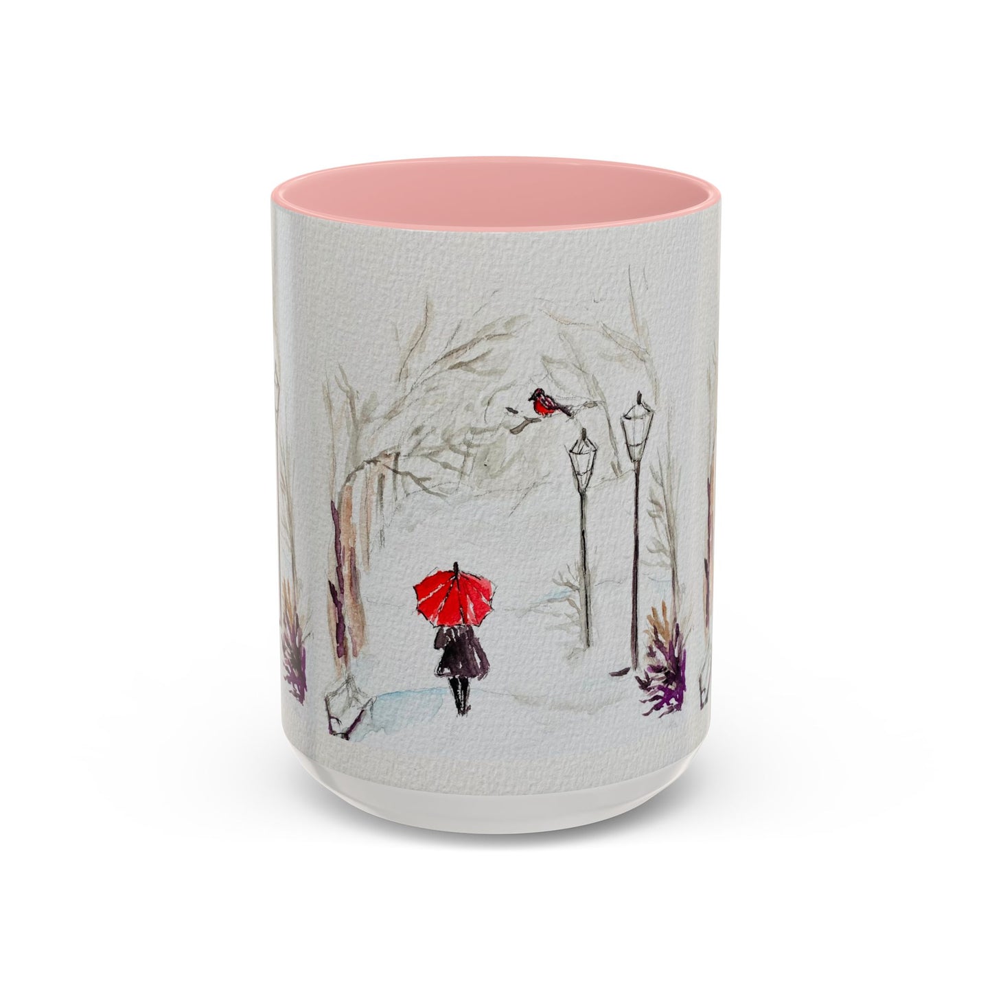 The Red Umbrella Accent Coffee Mug