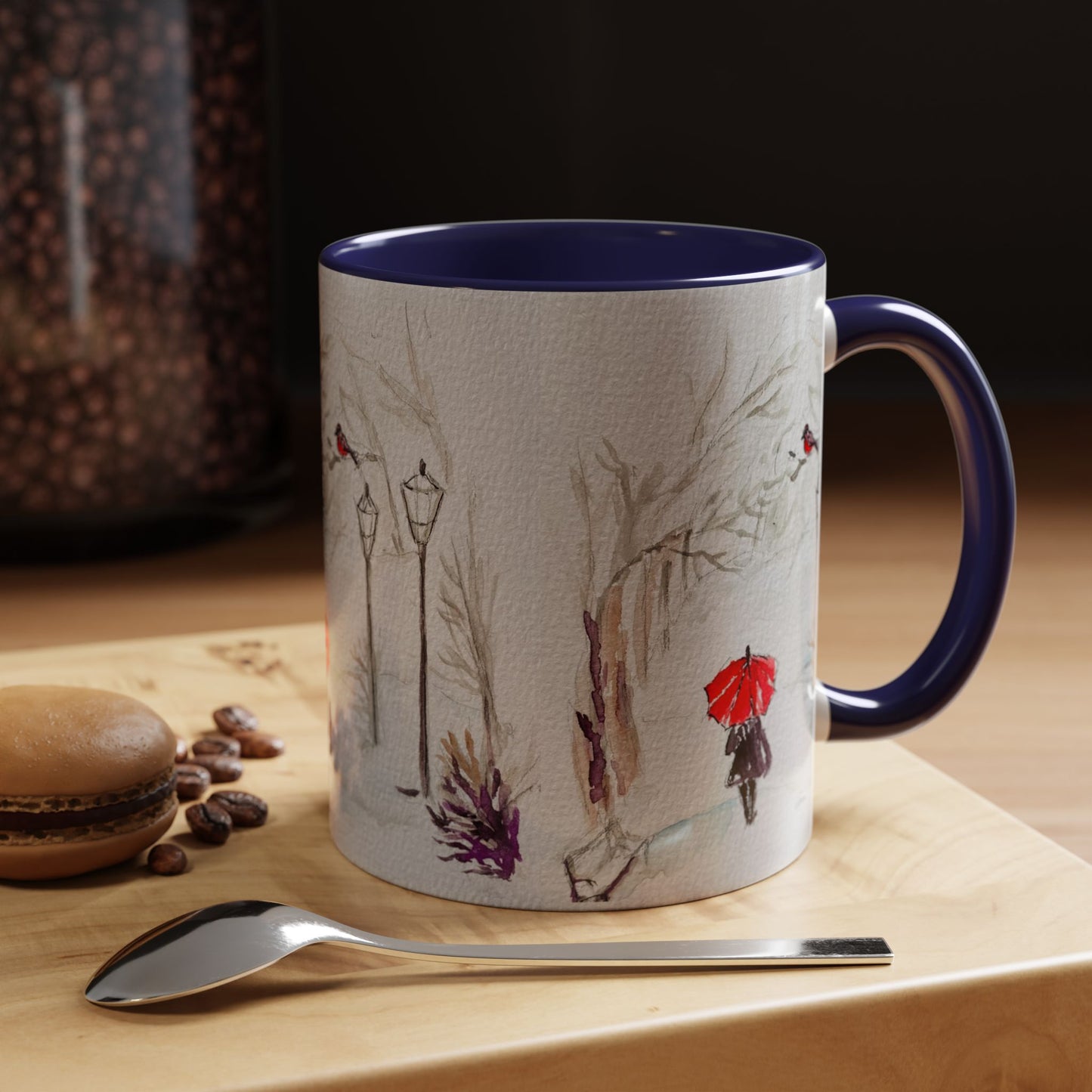 The Red Umbrella Accent Coffee Mug