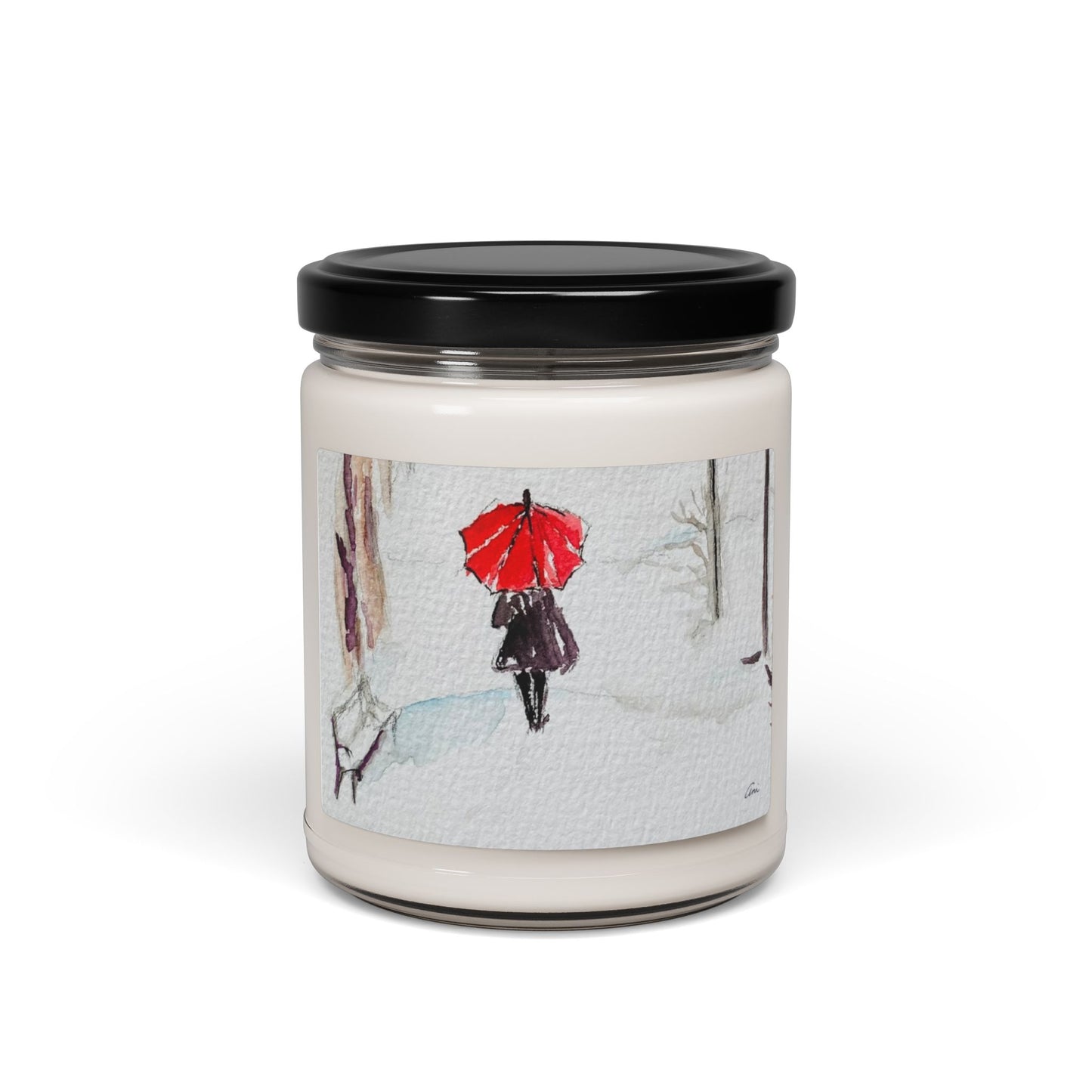 The Red Umbrella Scented Soy Candle, 9oz