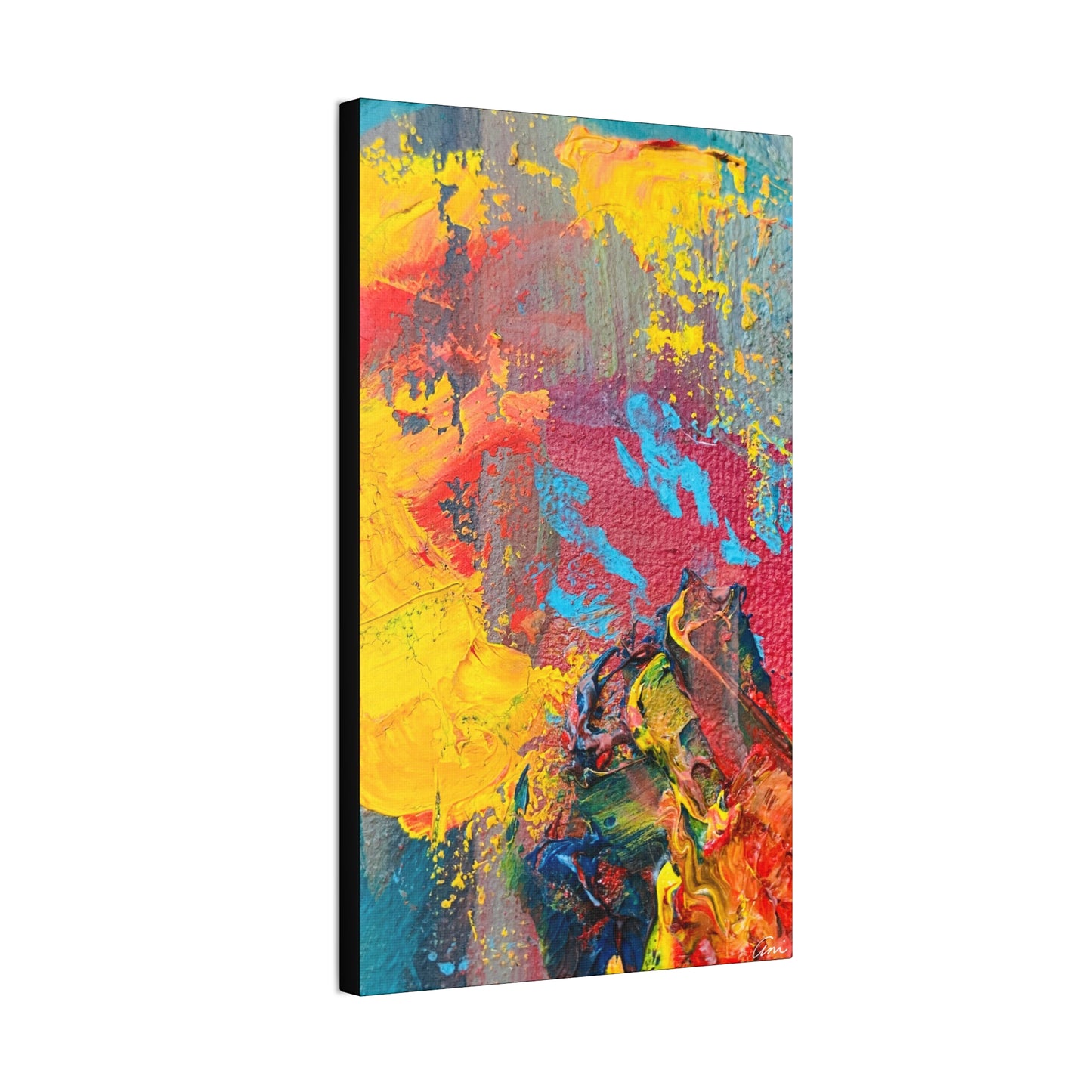 A Burst of Color Stretched Canvas Print