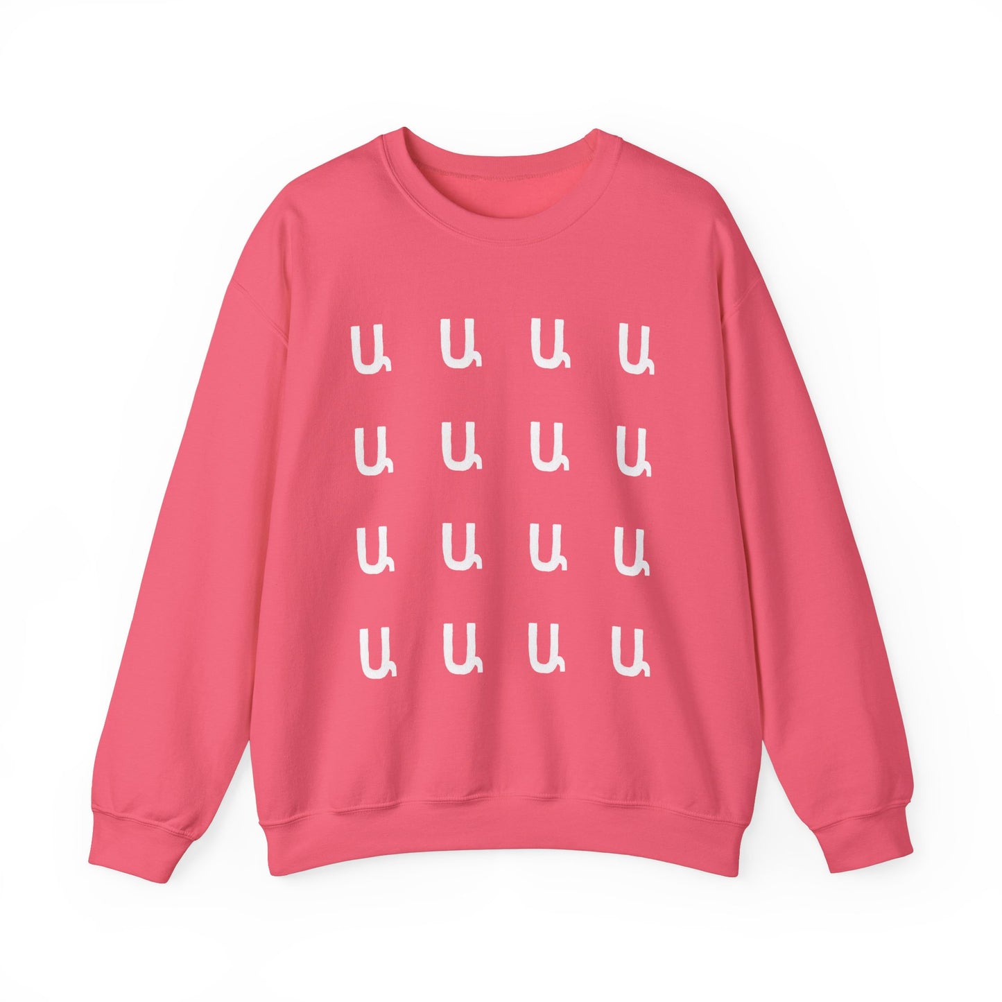 Custom Armenian Letters Unisex Sweatshirt Warm Colors