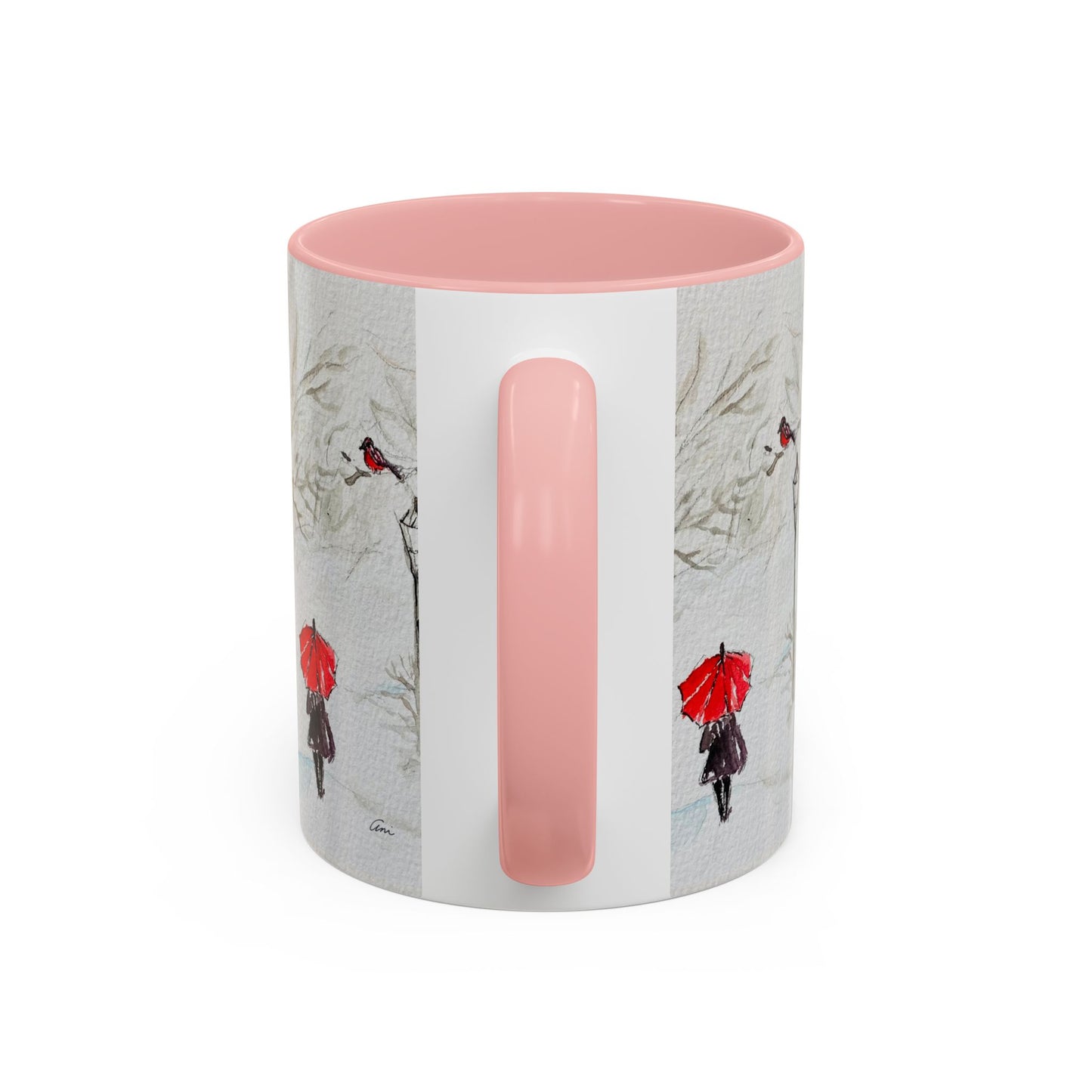 The Red Umbrella Accent Coffee Mug