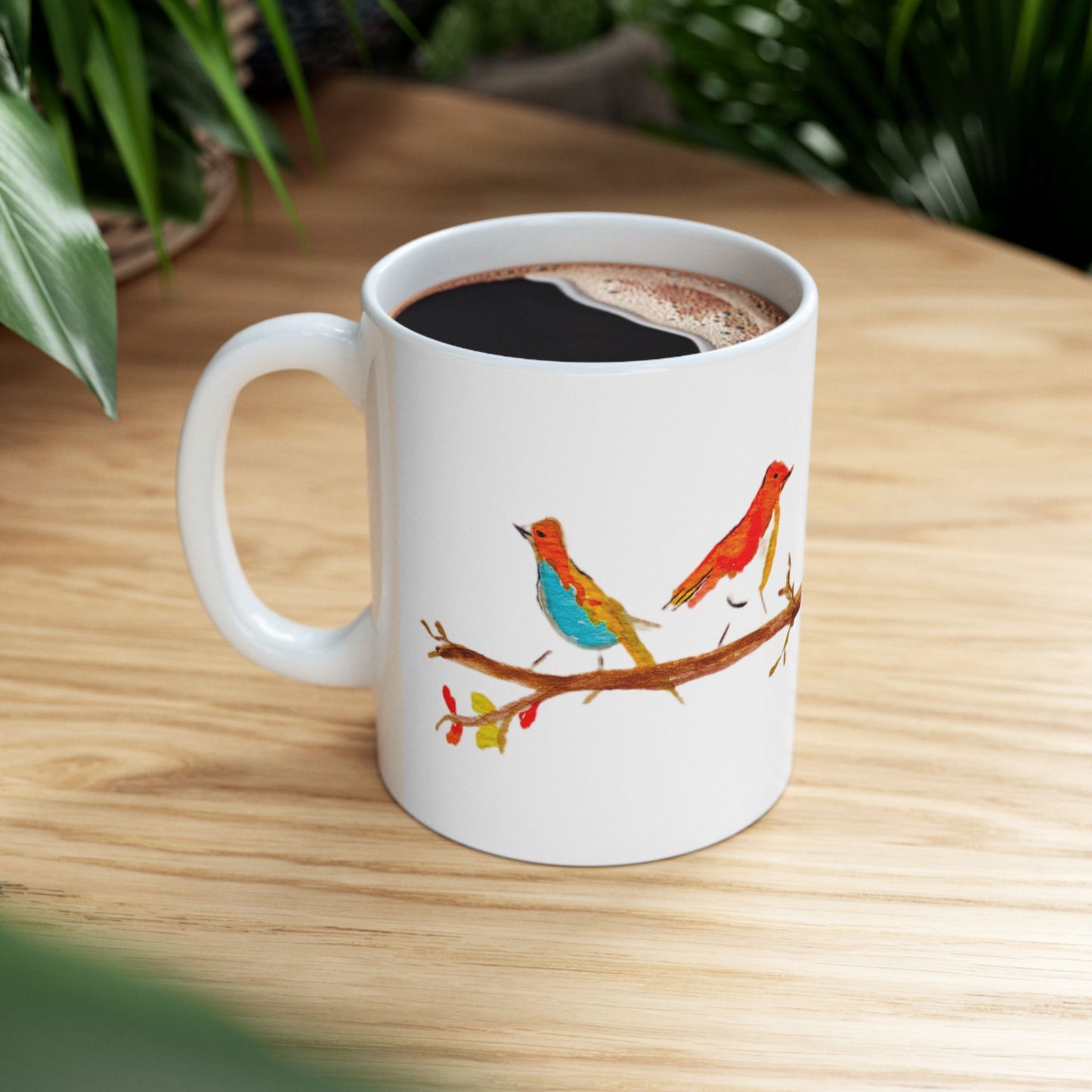 Birds on a Branch Ceramic Mug