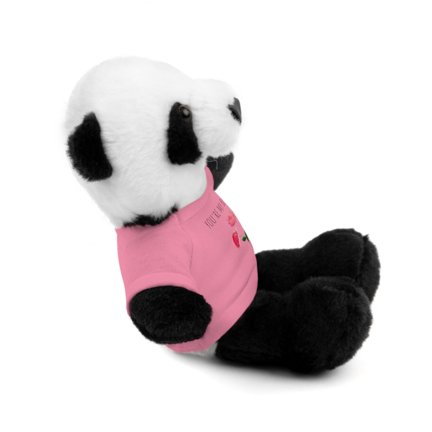 Stuffed Animals with Two Pink Flowers Tee