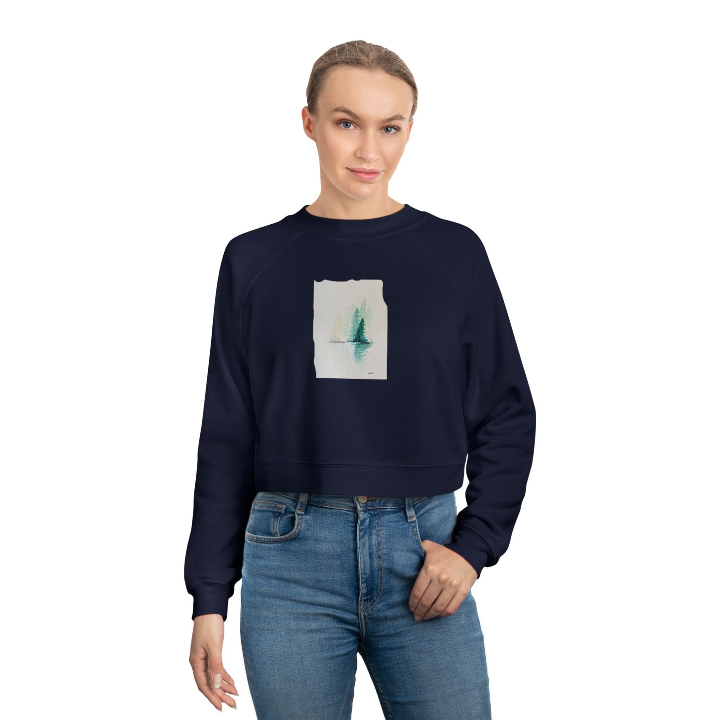 Fall Horizon Women's Cropped Fleece Pullover