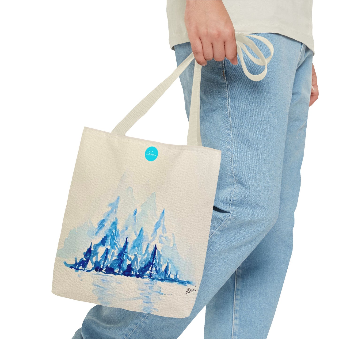 Winter Horizon Cream Tote Bag