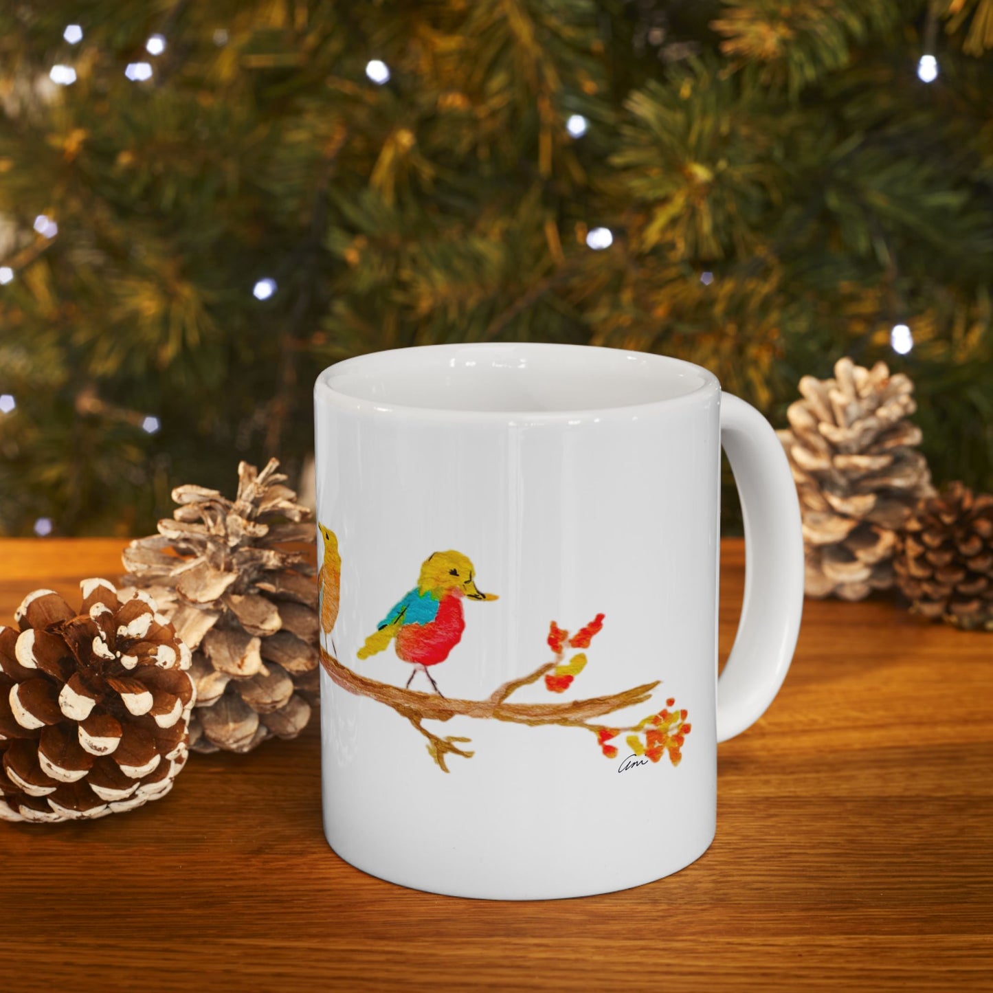 Birds on a Branch Ceramic Mug