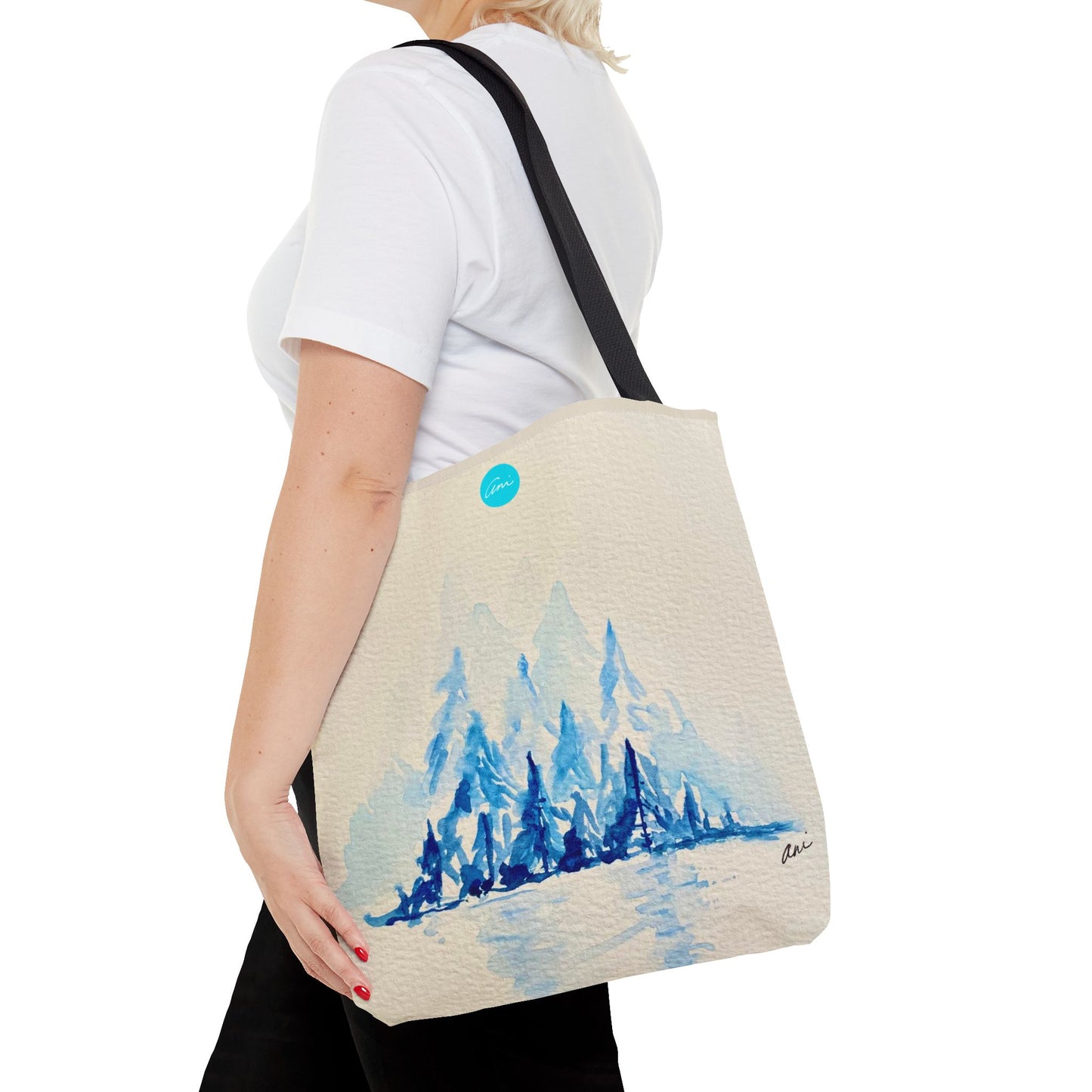 Winter Horizon Cream Tote Bag