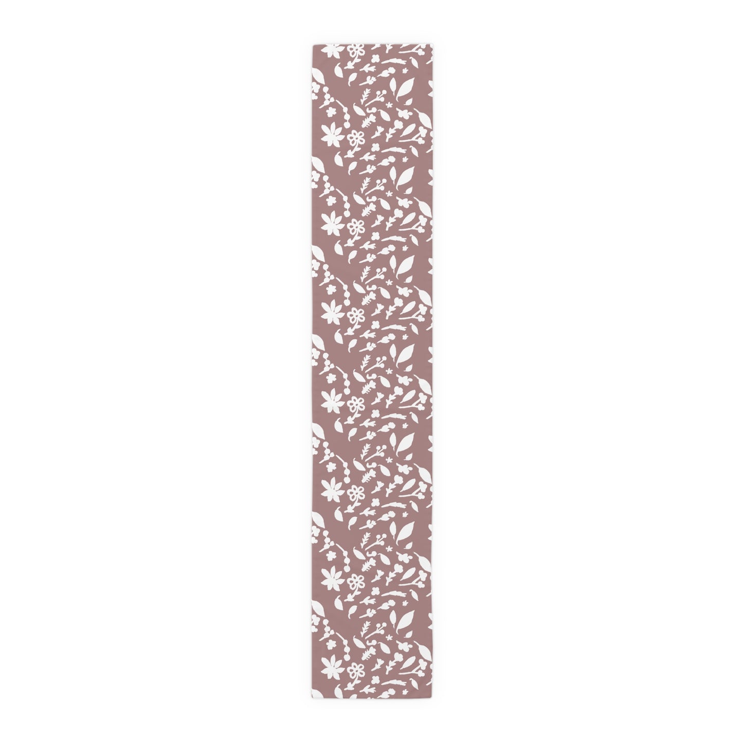 Frosted Rose Fall Foliage Table Runner (Cotton, Polyester)