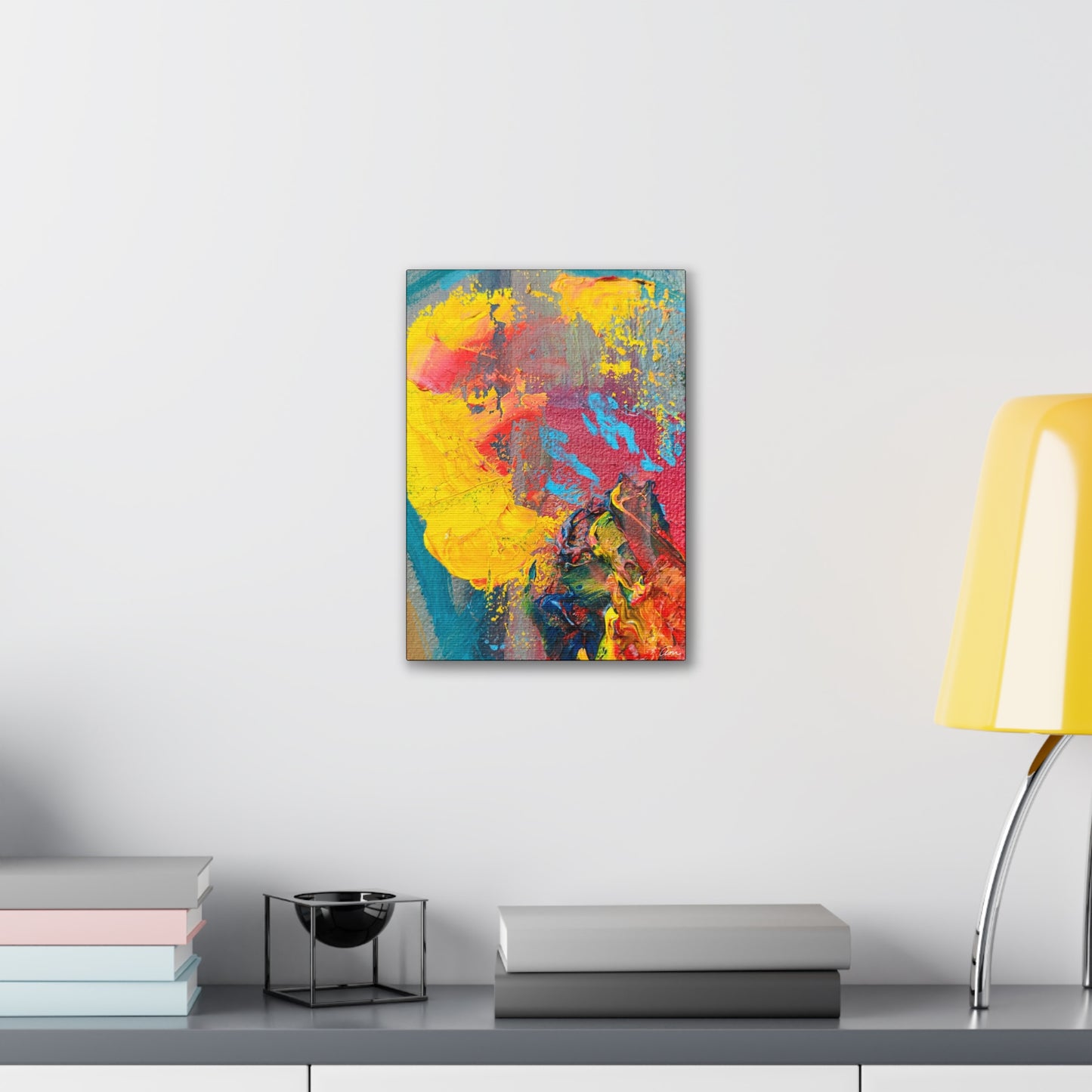 A Burst of Color Stretched Canvas Print