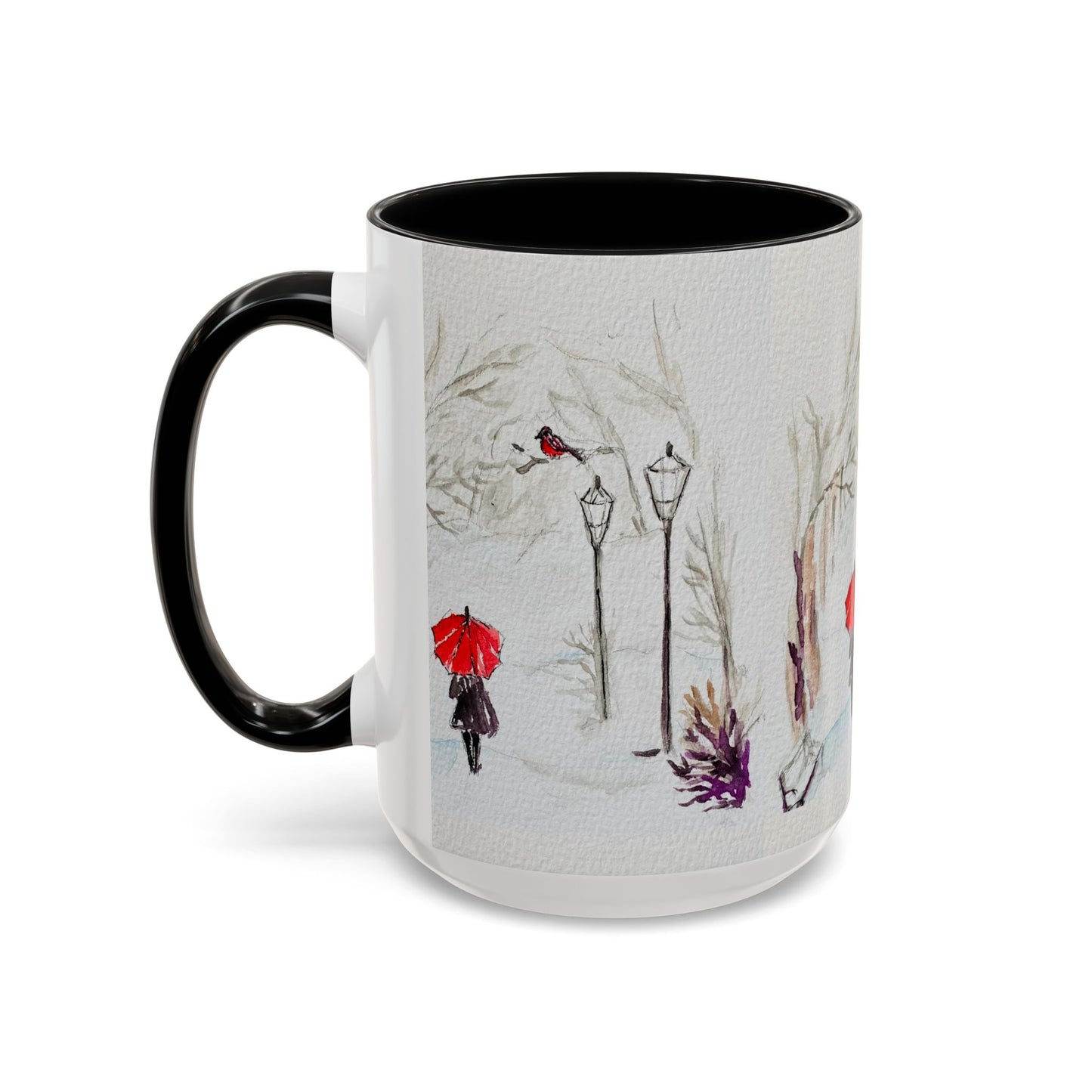 The Red Umbrella Accent Coffee Mug