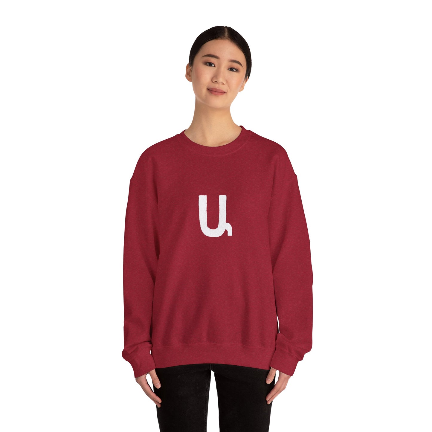 Custom Armenian Letter Unisex Sweatshirt Warm Colors