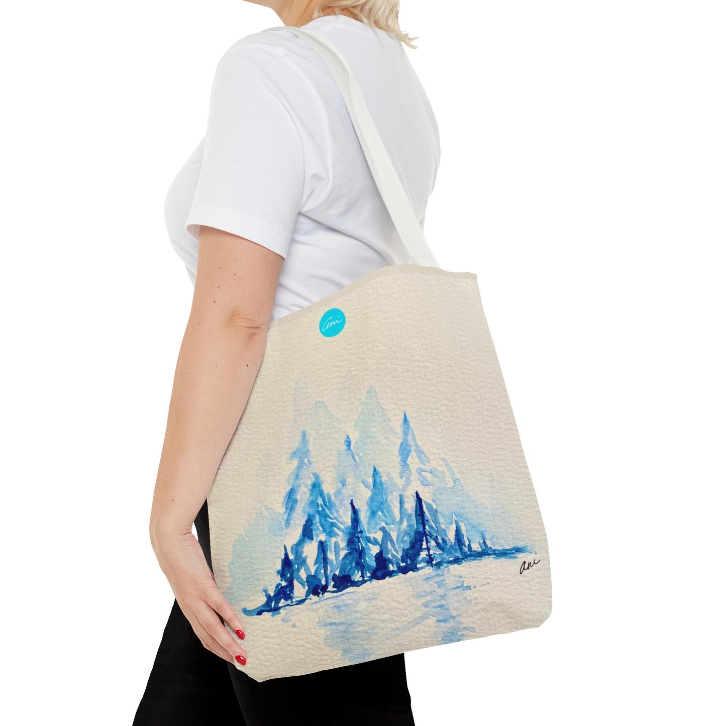 Winter Horizon Cream Tote Bag