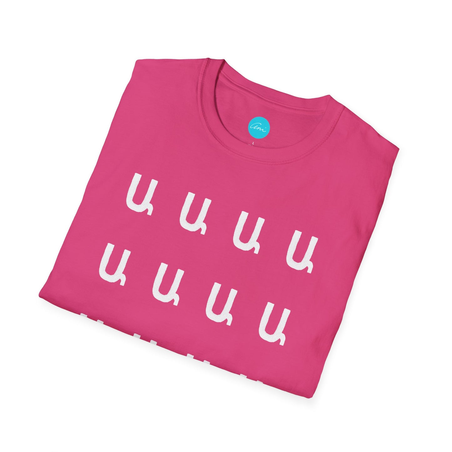 Customizable Armenian Letter Unisex T-Shirt Shades of Red