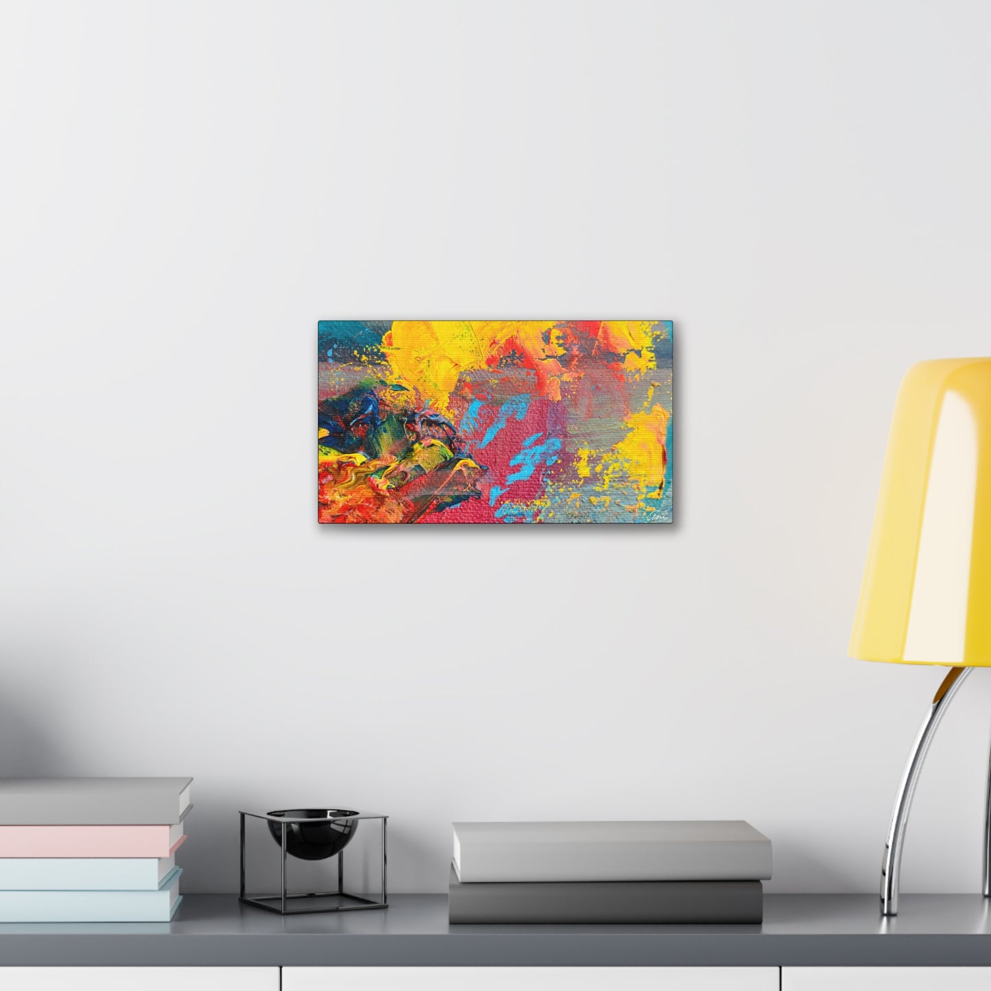 A Burst of Color Stretched Canvas Print