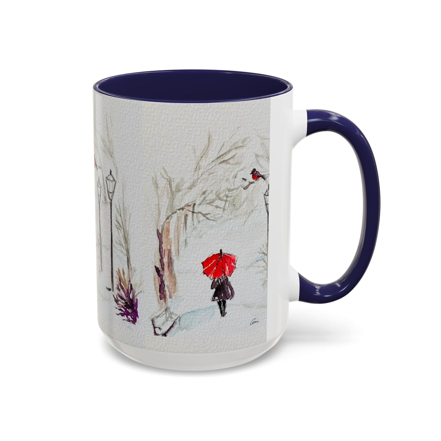 The Red Umbrella Accent Coffee Mug