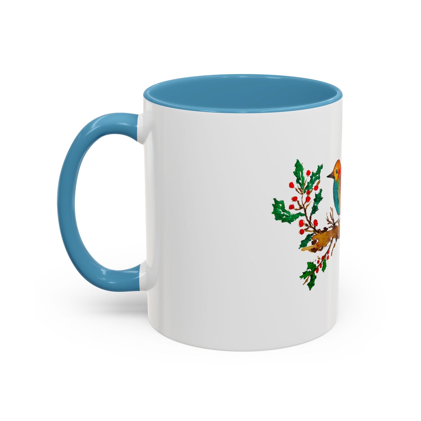 Bright Bird on a Branch Accent Coffee Mug