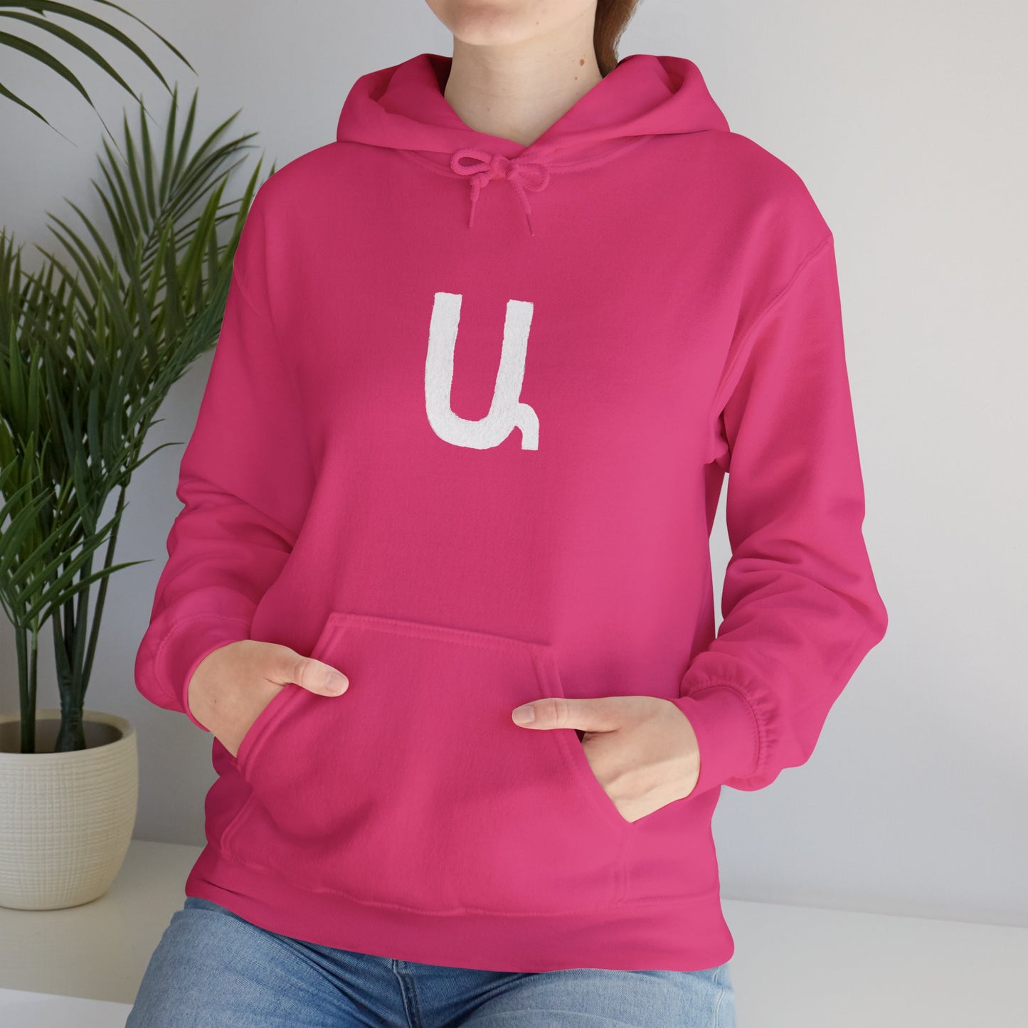 Custom Armenian Letter Unisex Hoodie Warm Colors