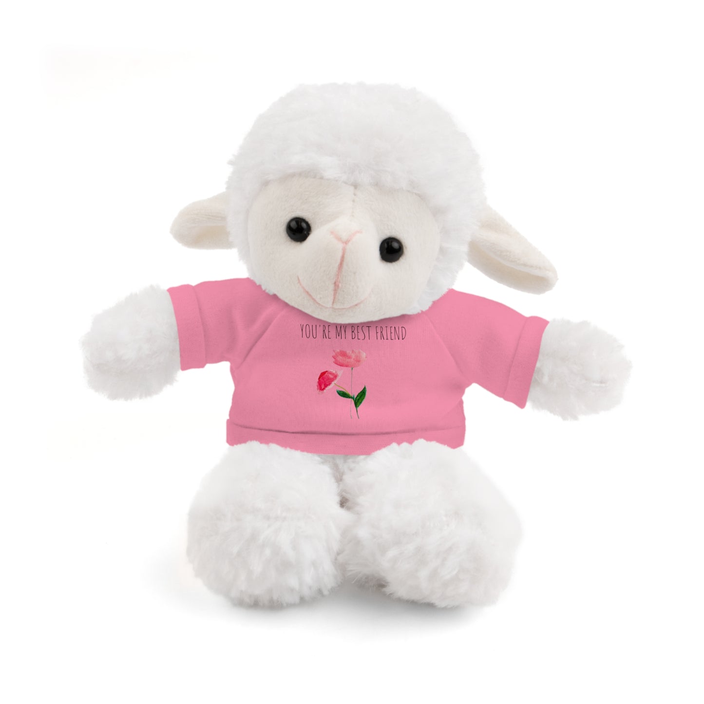 Stuffed Animals with Two Pink Flowers Tee