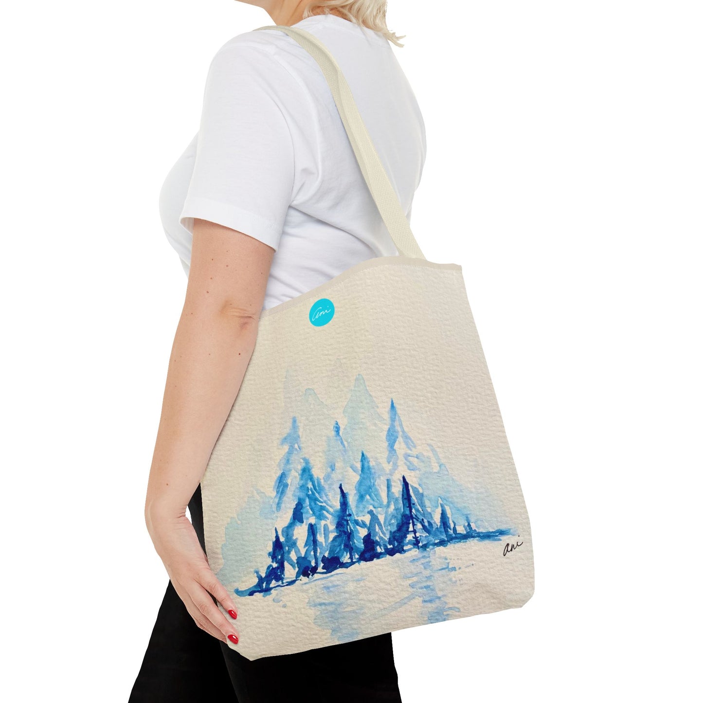 Winter Horizon Cream Tote Bag