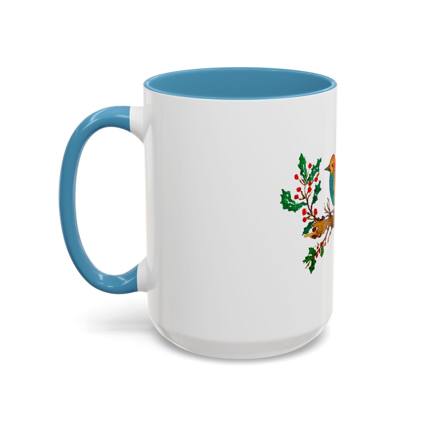 Bright Bird on a Branch Accent Coffee Mug