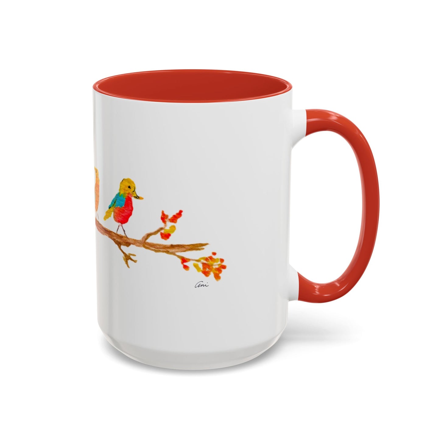 Birds on a Branch Accent Coffee Mug