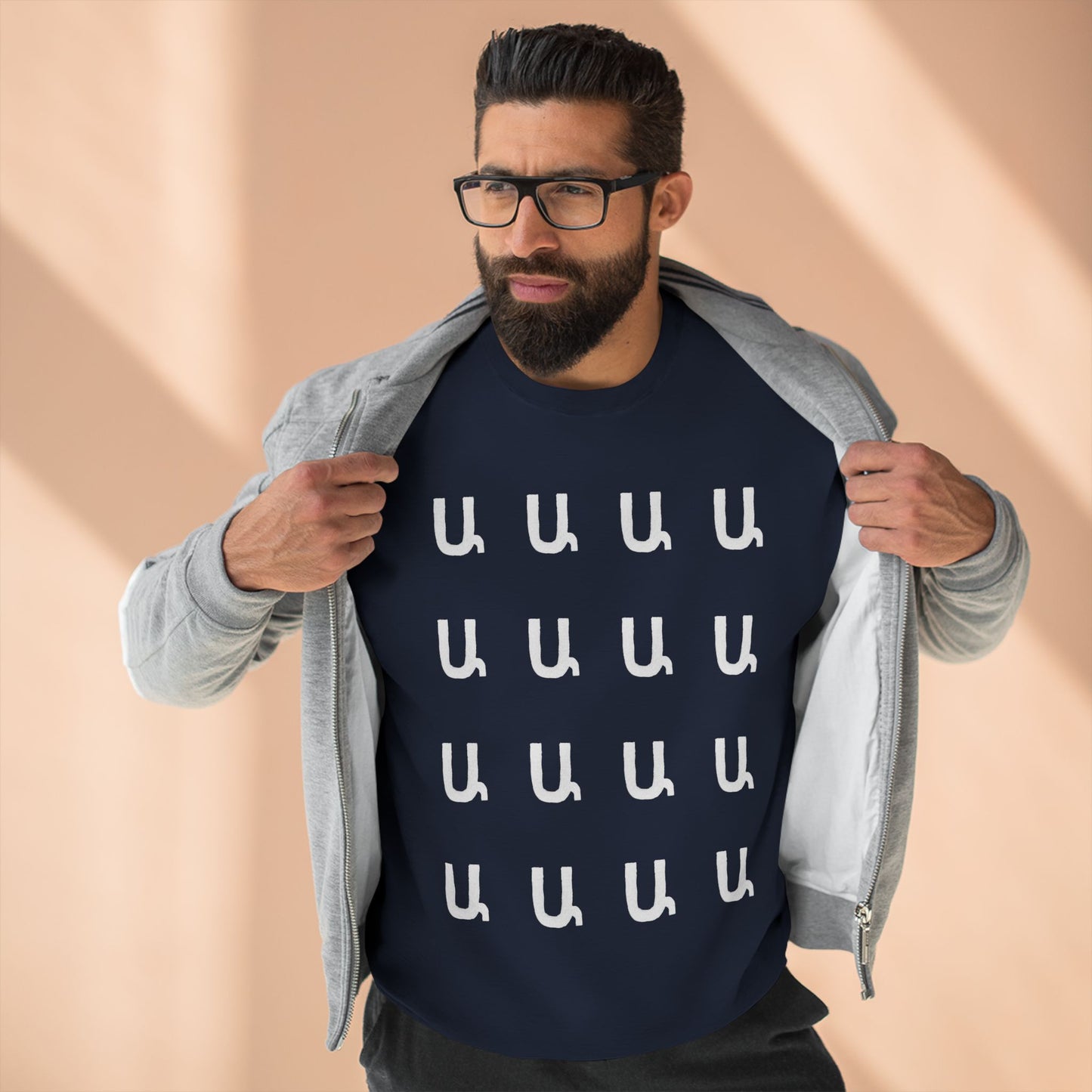 Customizable Armenian Letter Unisex Crewneck Sweatshirt