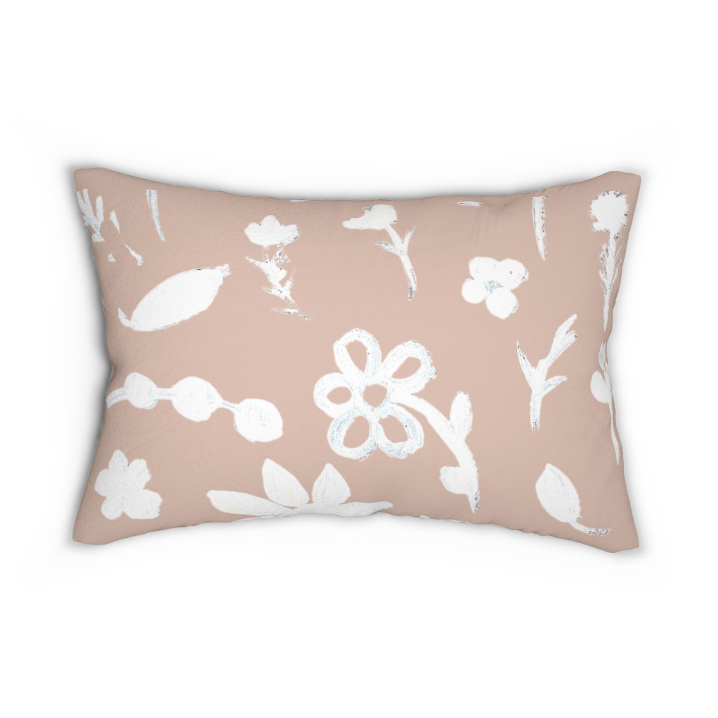 Autumn Foliage Beige Lumbar Pillow