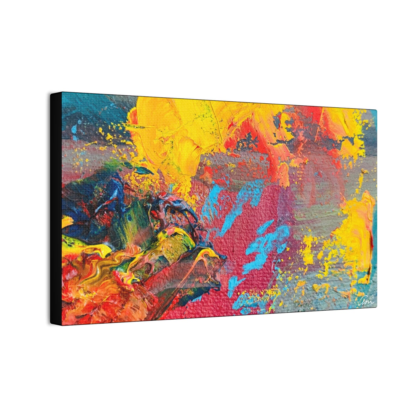 A Burst of Color Stretched Canvas Print