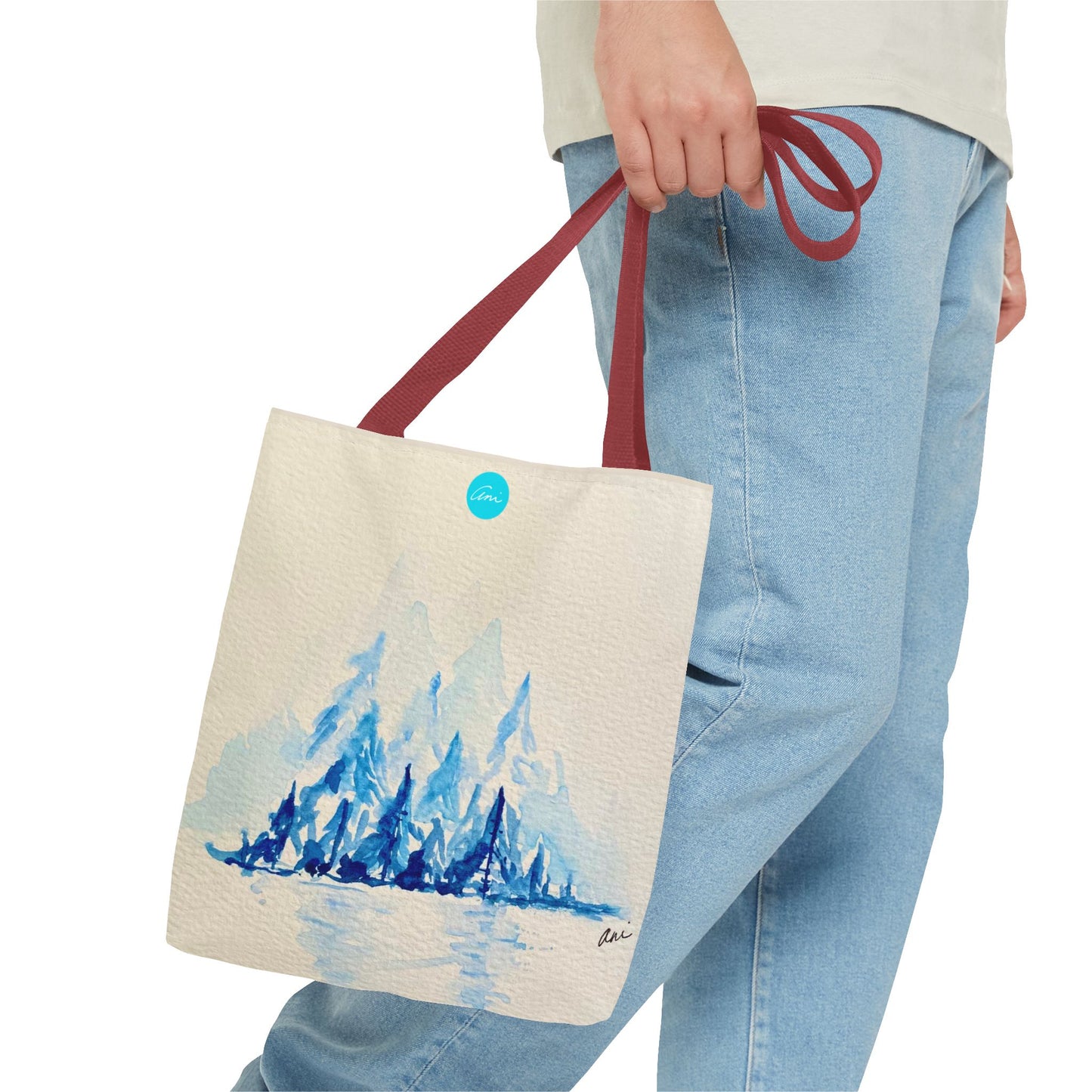 Winter Horizon Cream Tote Bag