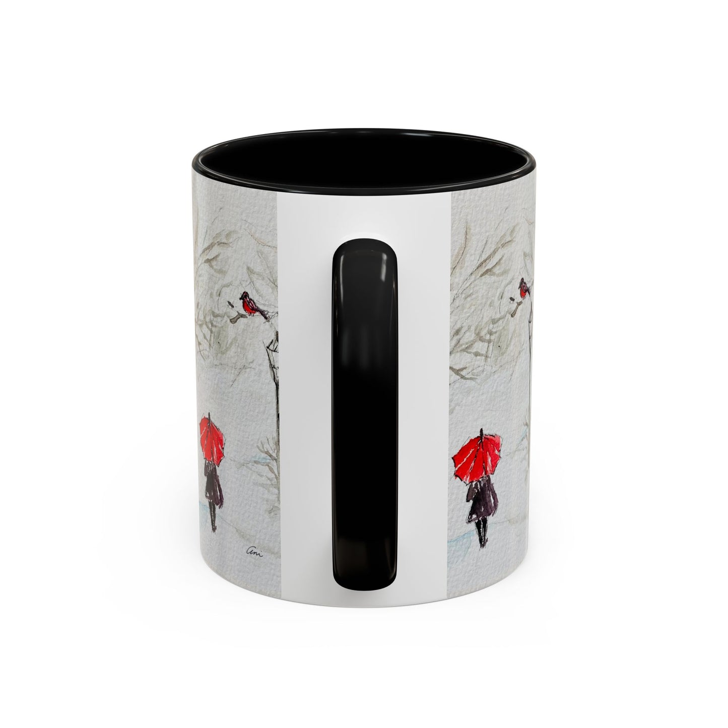 The Red Umbrella Accent Coffee Mug