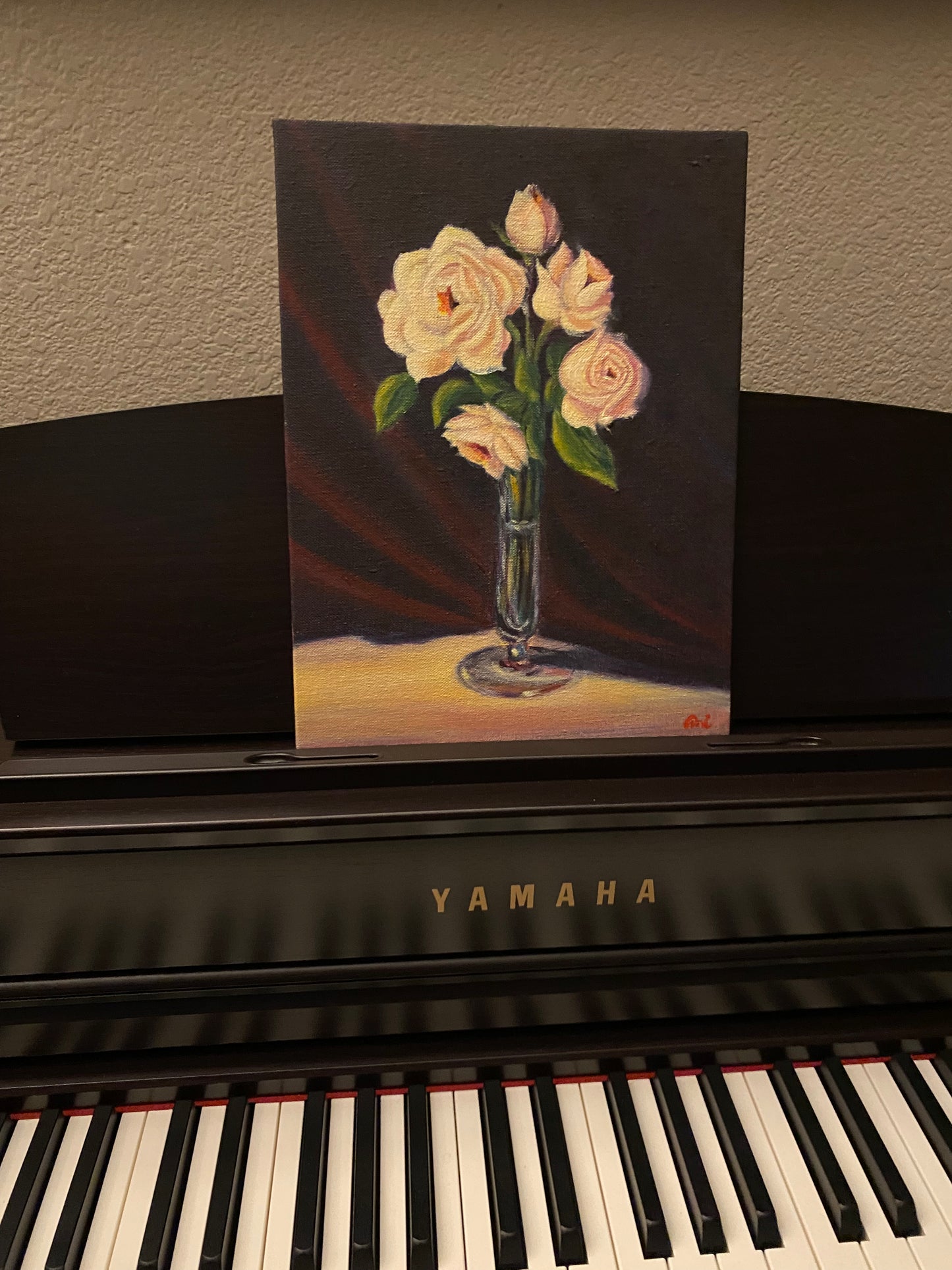 Five Roses Original Painting