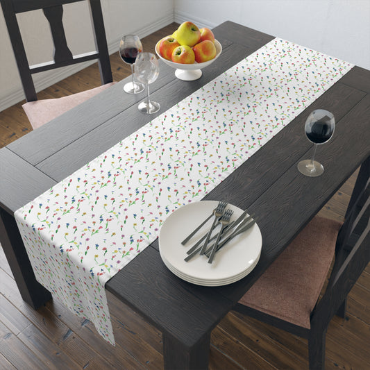 Floating Flowers Table Runner (Cotton, Polyester)