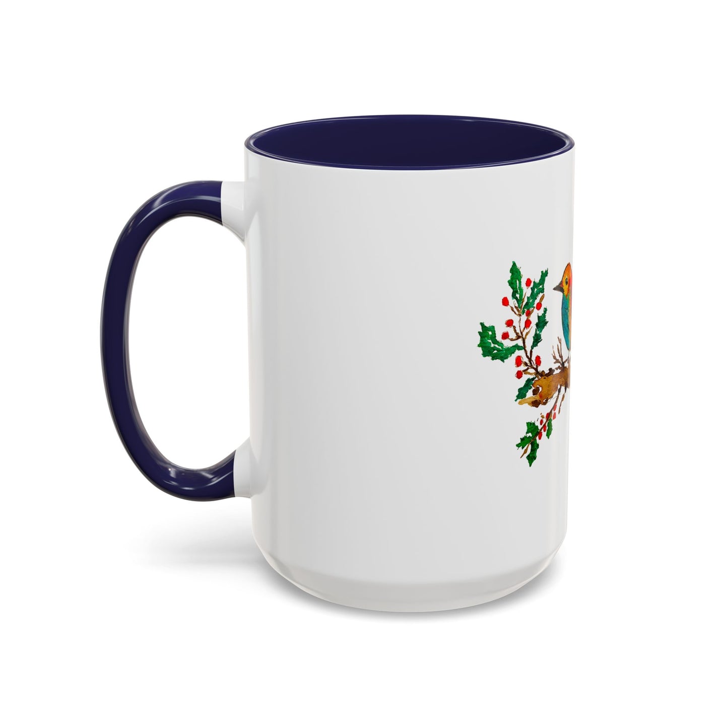 Bright Bird on a Branch Accent Coffee Mug