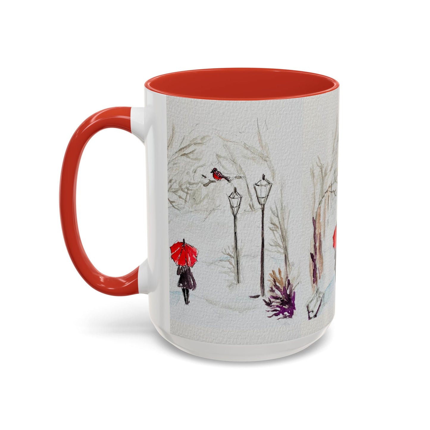 The Red Umbrella Accent Coffee Mug