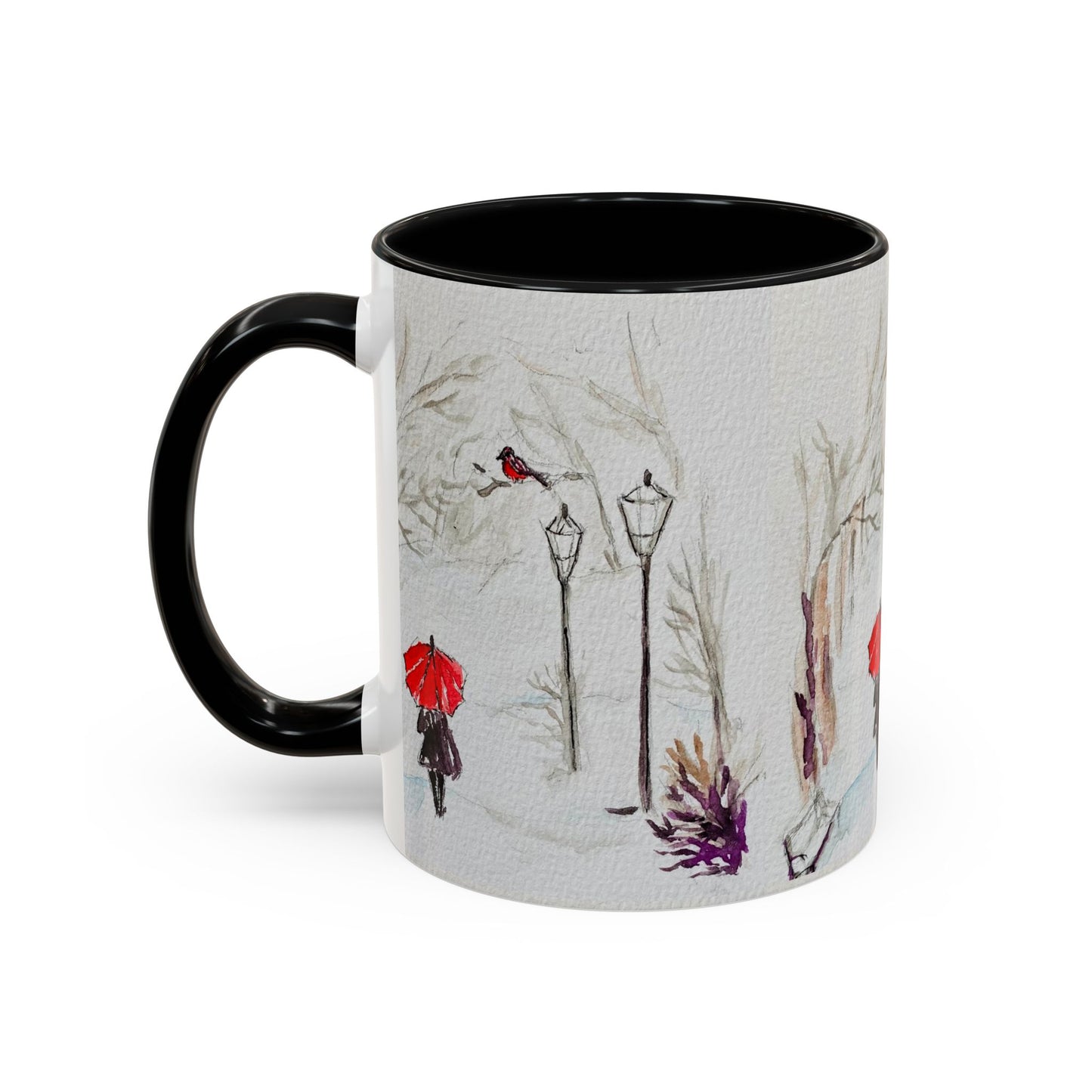 The Red Umbrella Accent Coffee Mug