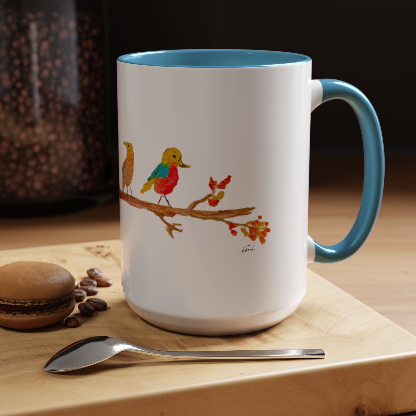 Birds on a Branch Accent Coffee Mug