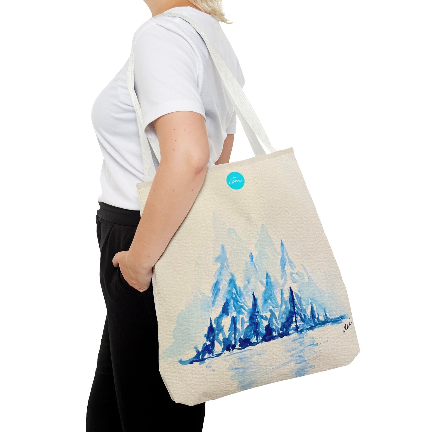 Winter Horizon Cream Tote Bag