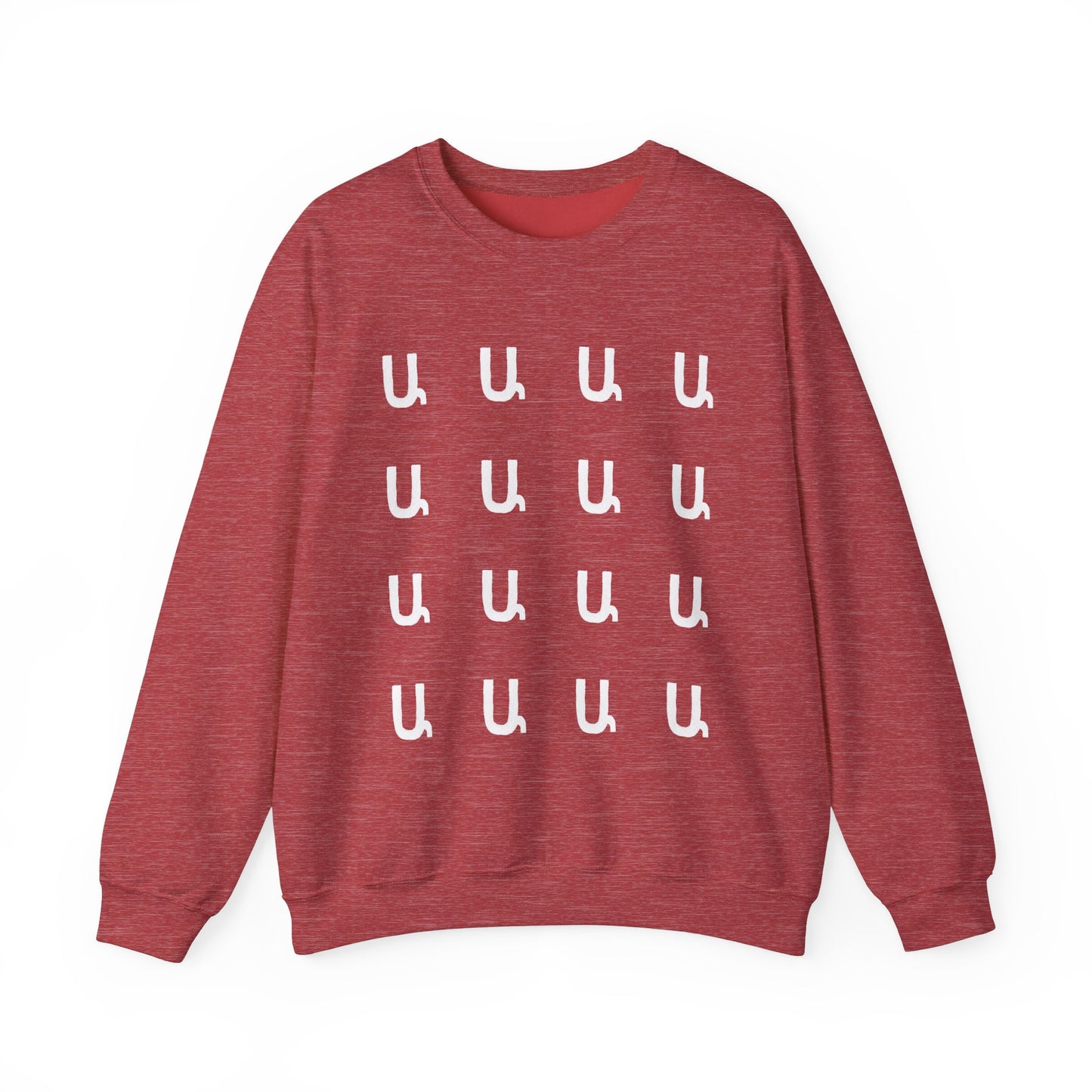 Custom Armenian Letters Unisex Sweatshirt Warm Colors