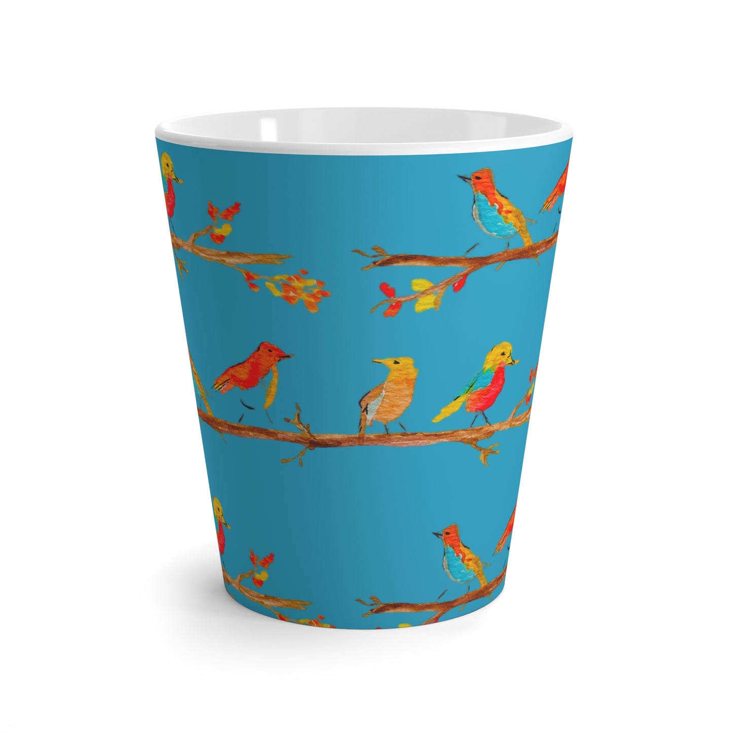 Birds on a Branch Latte Mug