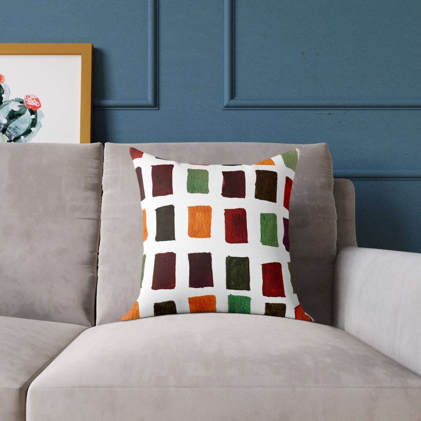 Fall Colors Square Poly Canvas Pillow